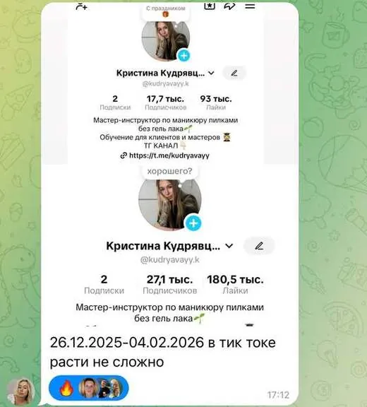скриншот из чата учеников